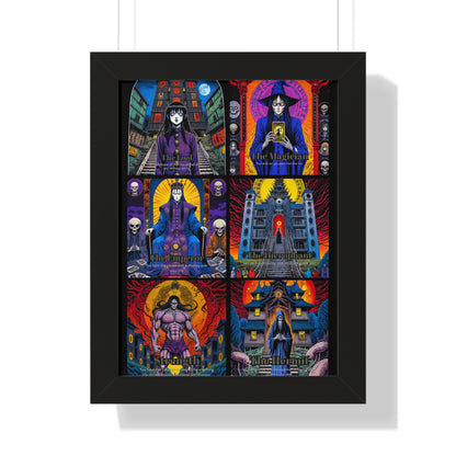 Major Arcana 1 of 4 Framed Vertical Poster