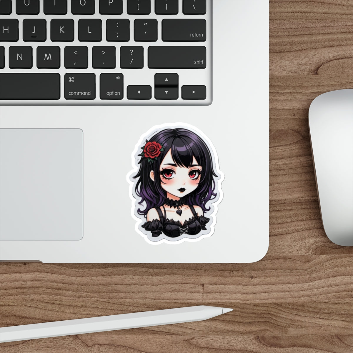 Goth Girl V.2 Cutesy Die-Cut Stickers