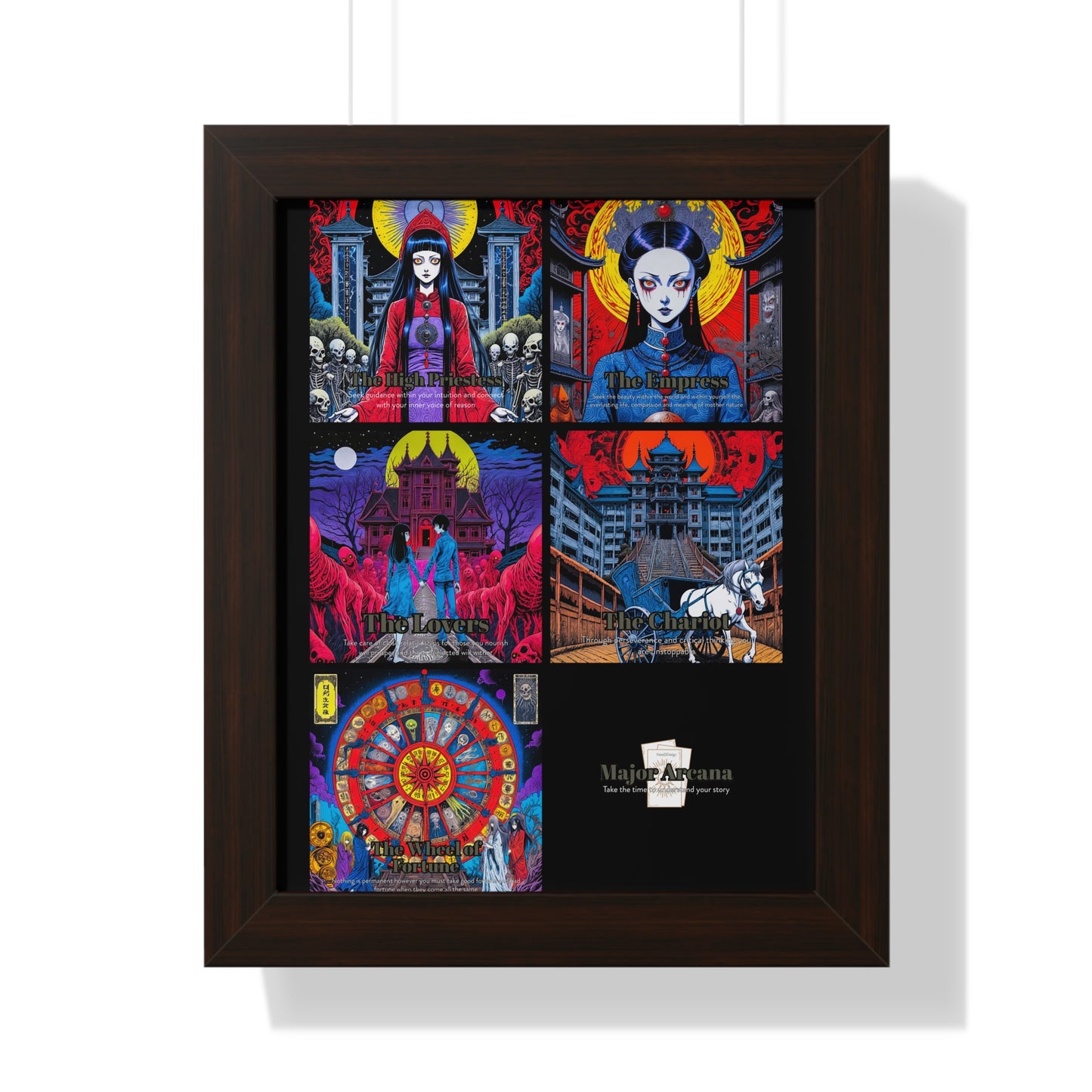 Major Arcana 2 of 4 Framed Vertical Poster