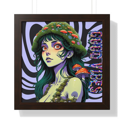 Good Vibes Mosshead - Framed Vertical Poster