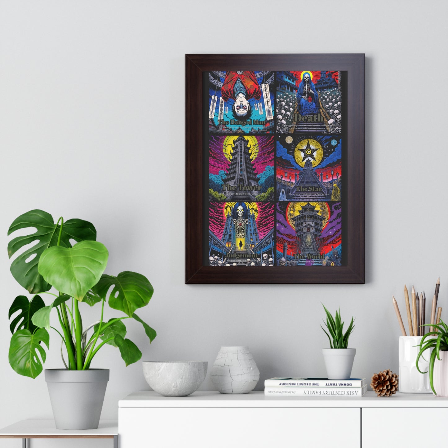 Major Arcana 4 of 4 Framed Vertical Poster