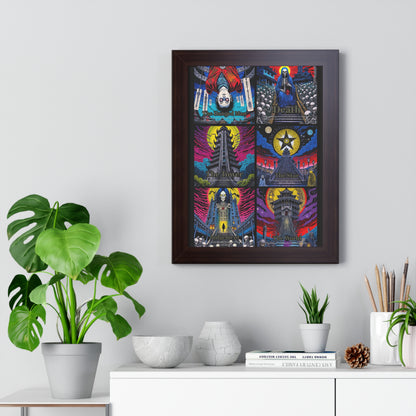 Major Arcana 4 of 4 Framed Vertical Poster