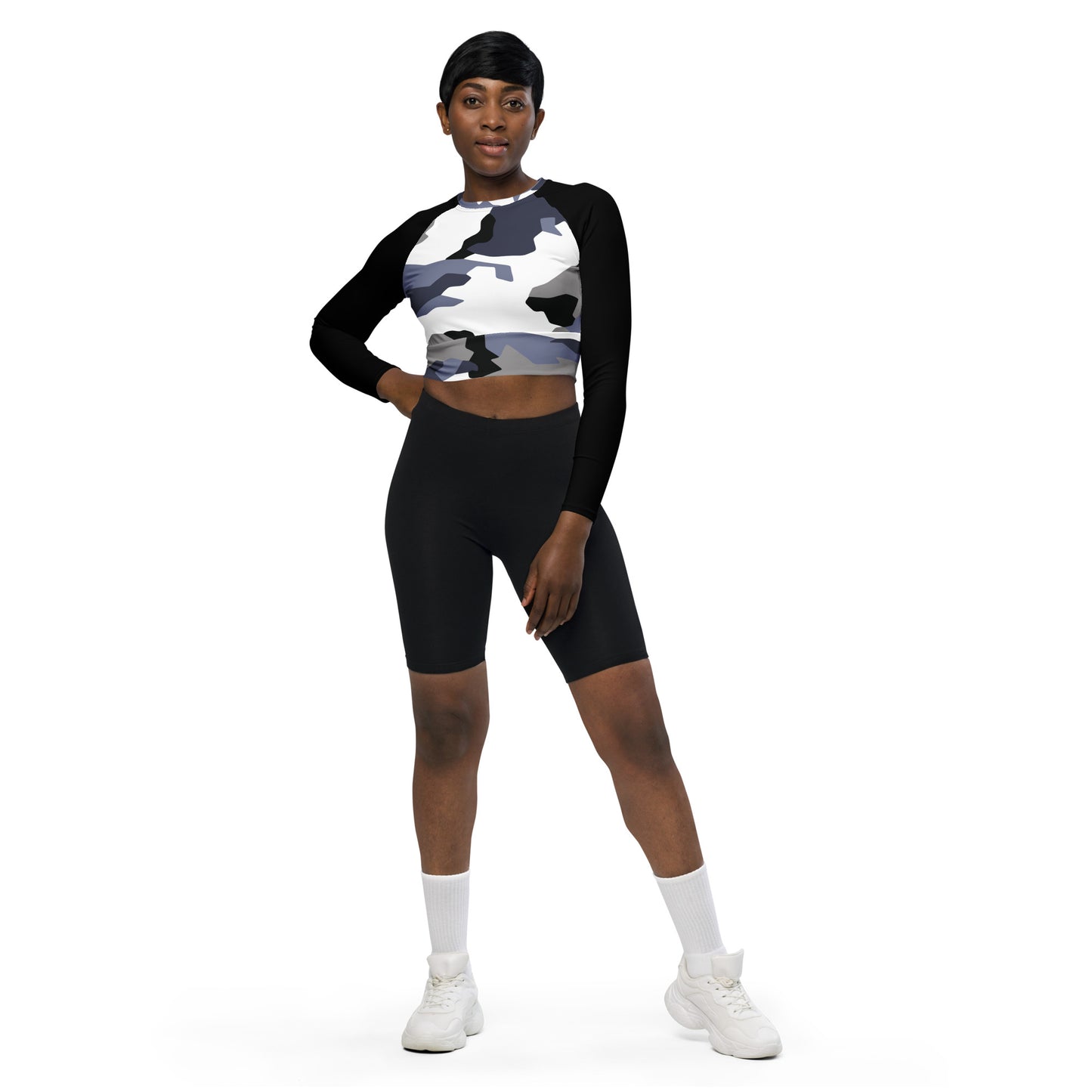 Avalanche - Mech - long-sleeve crop top
