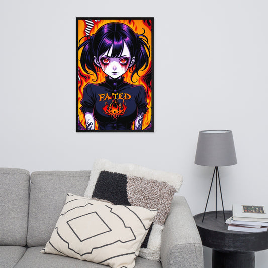 Spiral Fated For The Flames Framed Poster