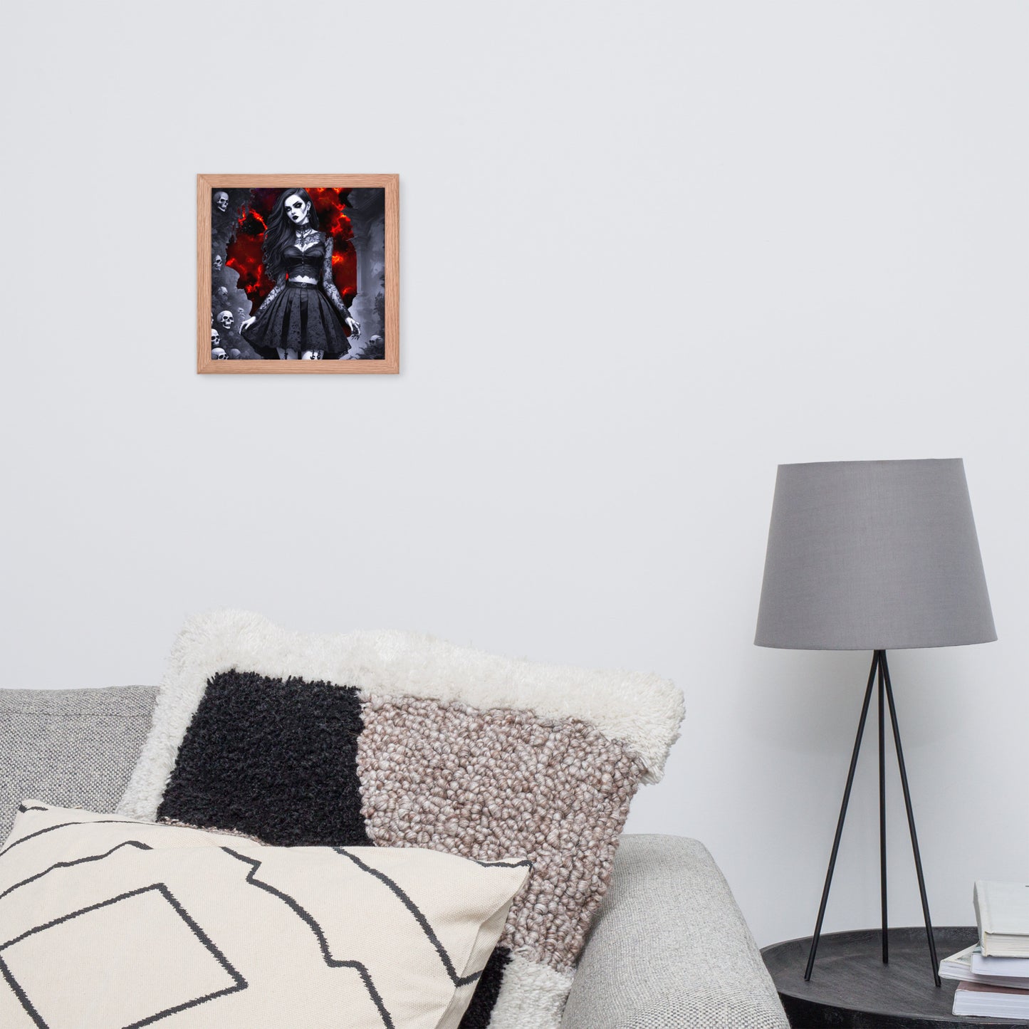 BW Marble V16 Framed Poster