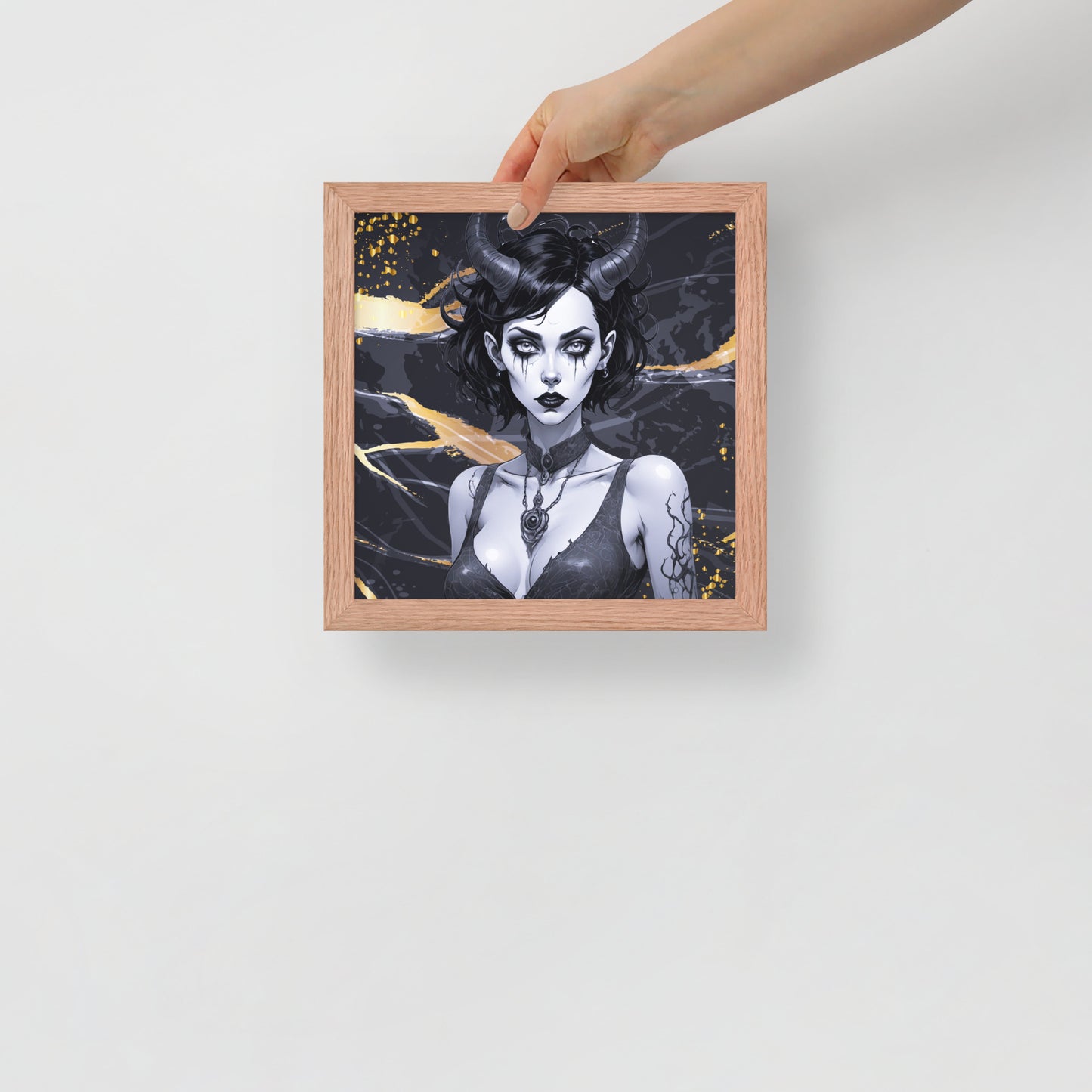 BW Marble V9 Framed Poster