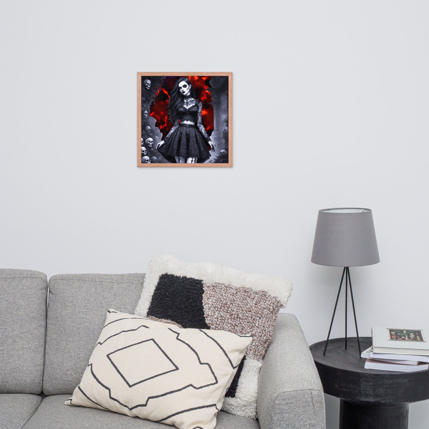 BW Marble V16 Framed Poster