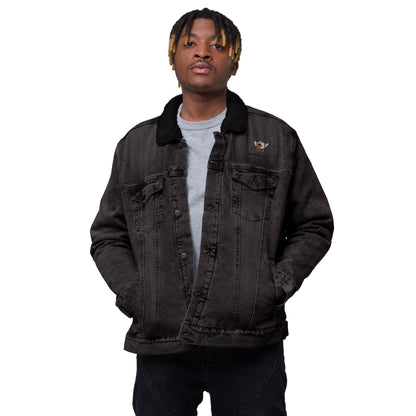 Screamin' Eagles Mech - Unisex denim sherpa jacket