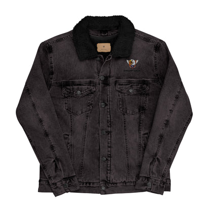 Screamin' Eagles Mech - Unisex denim sherpa jacket